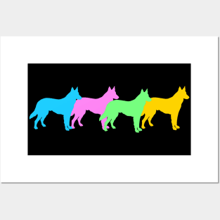 Four German Shepherds Posters and Art